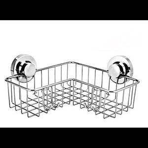 Chrome shower organizer